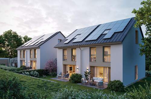 Gartenseite - 5 Zimmer Doppelhaushälfte zum Kaufen in Beuren