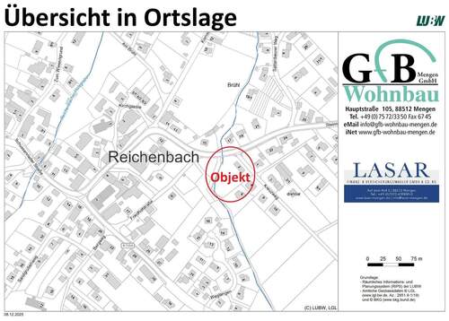 Übersicht in Ortslage - Grundstück in Bad Schussenried
