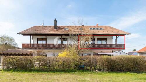 Außenansicht 2-1 - Attraktive 3-Zimmer-Wohnung mit Balkon, Garten und Stellplatz in Nandlstadt