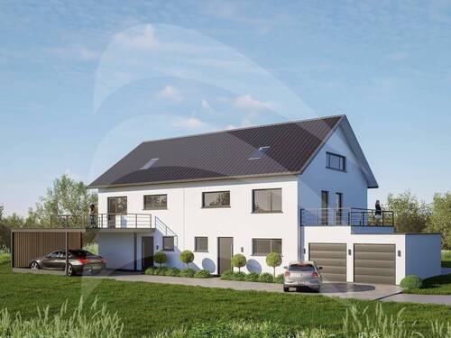 Visualisierung Front Ost - Doppelhaushälfte mit 210,10 m&sup2; in Passau zum Kaufen