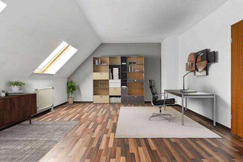 Kinderzimmer Virtual Staging – Möblierung digital ergänzt - Reihenmittelhaus mit 109,20 m&sup2; in Kötschlitz zum Kaufen
