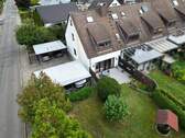 Gartenansicht-Luft - Reihenendhaus in beliebter Lage - willkommen zu Hause !