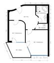 Wohnung 11 Grundriß Ist-Zustand - 