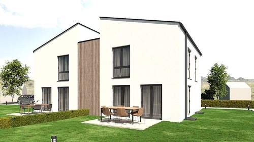 Terrassenbereich - 4 Zimmer Doppelhaushälfte zum Kaufen in Herford