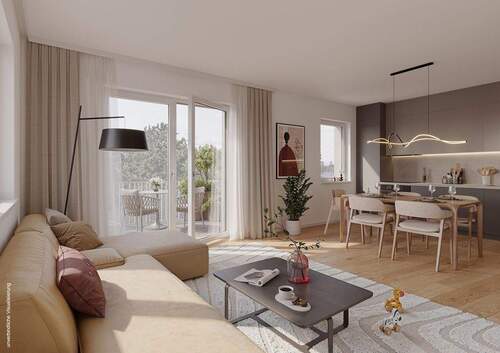 Wohnzimmer + Essbereich Deichhaus WE 082 - 