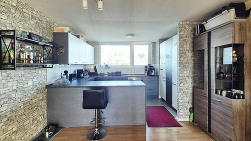 offene Küche - 3 Zimmer Etagenwohnung in Kornwestheim