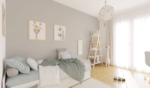 Visualisierung des Kinderzimmers der Eigentumswohn - 3 Zimmer Etagenwohnung in Rostock