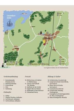 Mitten auf der Halbinsel Schwansen zwischen Schlei, Ostsee und Eckernförder Bucht - 