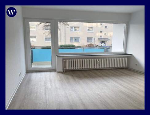 Wohnzimmer - Größe, Schnitt + Ausstattung - hier passt alles! Helle 3 Zimmer Wohnung mit Balkon, Bad mit Wanne