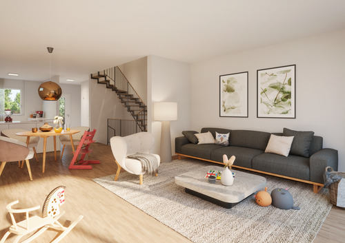 Wohnzimmer - 6 Zimmer Einfamilienhaus zum Kaufen in Brühl