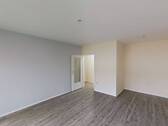 Ansicht III: Wohn- und Esszimmer - Etagenwohnung mit 70,10 m&sup2; in Paderborn zur Miete