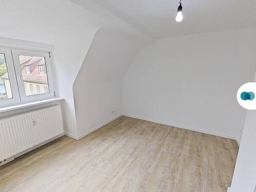 Ansicht III: Wohnzimmer - Traumhafte 2-Zimmer-Dachgeschosswohnung in Erlenbach am Main