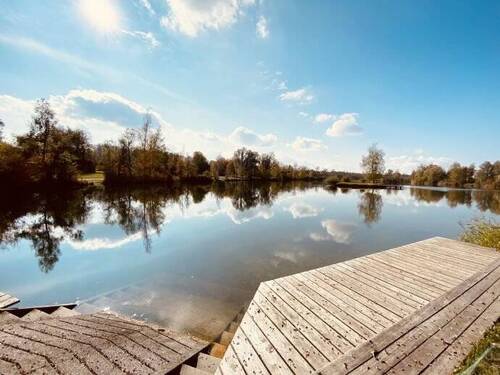 Badesee Perach - Moderne gehobene 2-Zi-EG Wohnung mit Garten und EBK in Seenähe