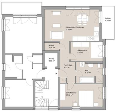 Obergeschoss - RECHTS - 