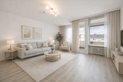 Wohnzimmer - 2 Zimmer Etagenwohnung in Nürnberg
