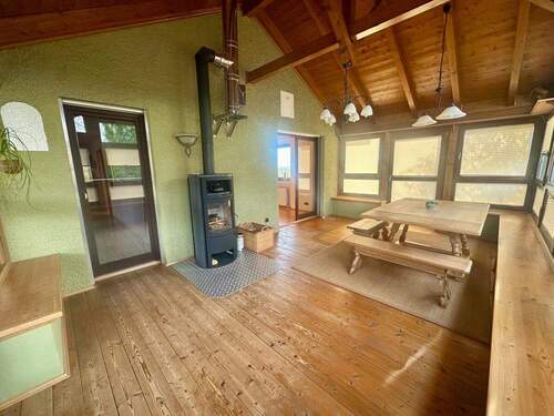 Wintergarten mit Schwedenofen - 