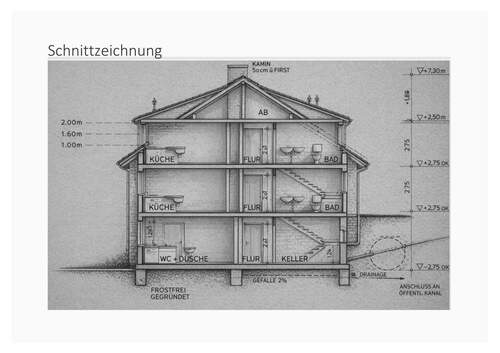 Schnittzeichnung - 