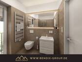 Badezimmer Beispiel - Moderne Single-Wohnung mit hochwertiger Ausstattung I Balkon I Modernes Bad I Ruhige Lage