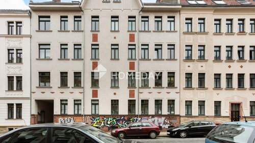 Außenansicht 1 - 2 Zimmer Etagenwohnung zum Kaufen in Leipzig