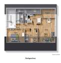 Der Grundriss Ihrer Wohnung im Dachgeschoss - 