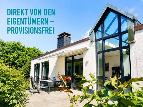 Architektenhaus mit Lichtdach - Besonderes Architektenhaus mitten im Grünen für Individualisten