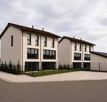 Neubau moderner Doppelhaushälften - Massing