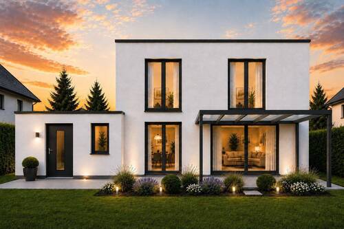 Visualisierung Gartenansicht - 5 Zimmer Einfamilienhaus zum Kaufen in Polch
