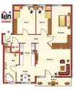 Grundrissplan - 4 Zimmer Etagenwohnung zur Miete in Nürnberg