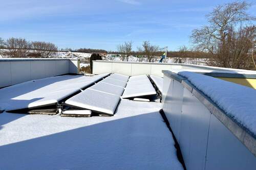 Flachdach des Anbaus - 