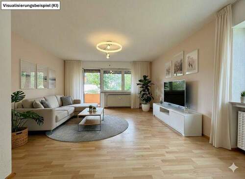 Wohnzimmer - Große 3-Zimmer-Wohnung mit vielen Gestaltungsmöglichkeiten