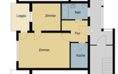 Clausthal Zellerfeld_Hüttenweg 10_1M.png - 2 Zimmer Etagenwohnung zur Miete in Clausthal-Zellerfeld