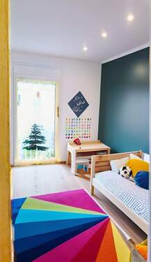 Zimmer Kind 1 OG rechts Möblierungsbeispiel - 