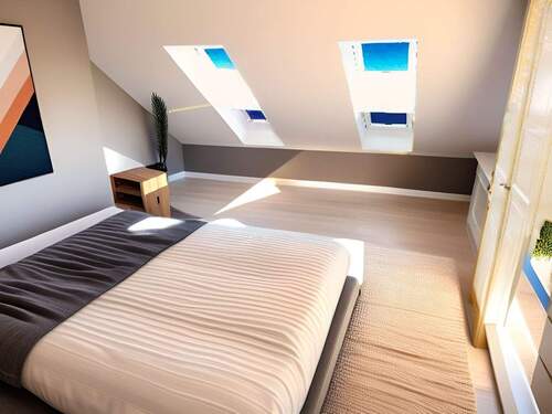 Dachstudio Möblierungsbeispiel - 