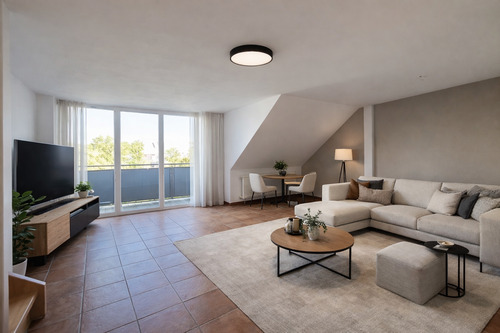 Wohnzimmer / Beispiel Einrichtung - 3 Zimmer Etagenwohnung zum Kaufen in Chemnitz