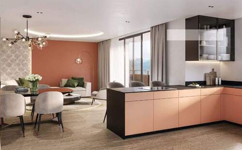 Beispiel Wohnen/Kochen - 2 Zimmer Terrassenwohnung in Garmisch-Partenkirchen