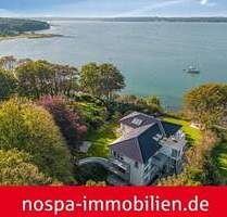 Luxuswohnung im 1.OG mit spektakulärem Blick über die Flensburger Förde und eigenem Strandzugang! - Glücksburg