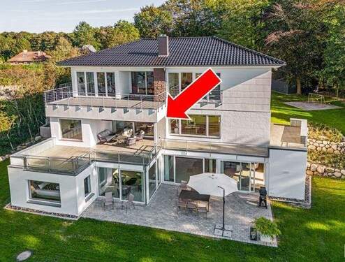 Gartenansicht - 4 Zimmer Etagenwohnung zum Kaufen in Glücksburg