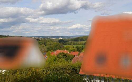 Aussicht - Blick aus dem ersten Stock Richtung Bayreuth - 