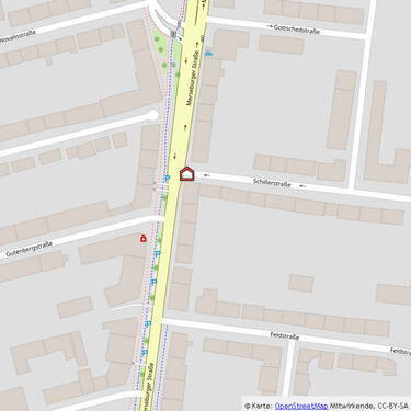 Mikro-Ansicht - Etagenwohnung mit 59,70 m&sup2; in Weißenfels zur Miete