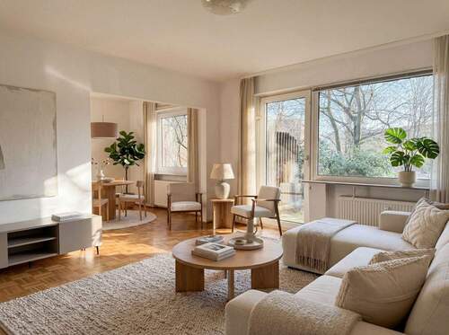 Einrichtungsidee Wohn und Essbereich - 4 Zimmer Etagenwohnung in Hamburg