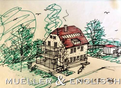 Baujahr 1926 - Vision 2026 - 9 Zimmer Mehrfamilienhaus, Wohnhaus zum Kaufen in Unterföhring