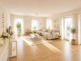 Wohnzimmer KI - 3 Zimmer Etagenwohnung in Sulzbach am Main