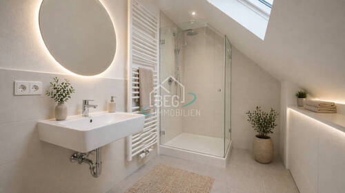 virtuell bearbeitetes Badezimmer - 