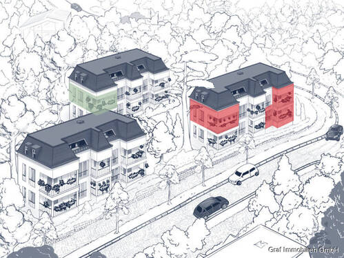 B5 - Top 2 Zimmer Wohnung Parkett Einbauküche Balkon im grünen Waidmannslust (B5)