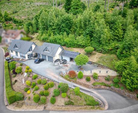 Luftaufnahme - Aussicht pur - Exklusive freistehende Immobilie mit allen Extras zu verkaufen - Areal ca. 1.550 m2