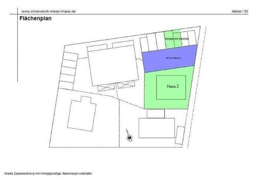 EFH Klardorf Haus 2 Flächenplan - 