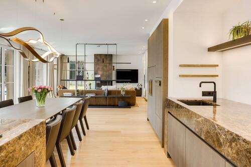 Wohn-Essbereich mit Küche - Tegernsee en suite - 2.995.000,00 EUR Kaufpreis, ca.  204,00 m² Wohnfläche