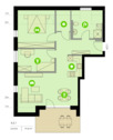 Grundriss 421 - Etagenwohnung mit 79,50 m² in Weißenburg i. Bay. zum Kaufen