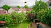 Blick vom Balkon 1. OG in den Garten - 8 Zimmer Mehrfamilienhaus, Wohnhaus zum Kaufen in Schorndorf
