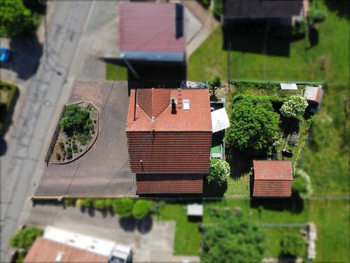 Vogelperspektive - Einfamilienhaus mit 107,00 m&sup2; in Knopp-Labach zum Kaufen